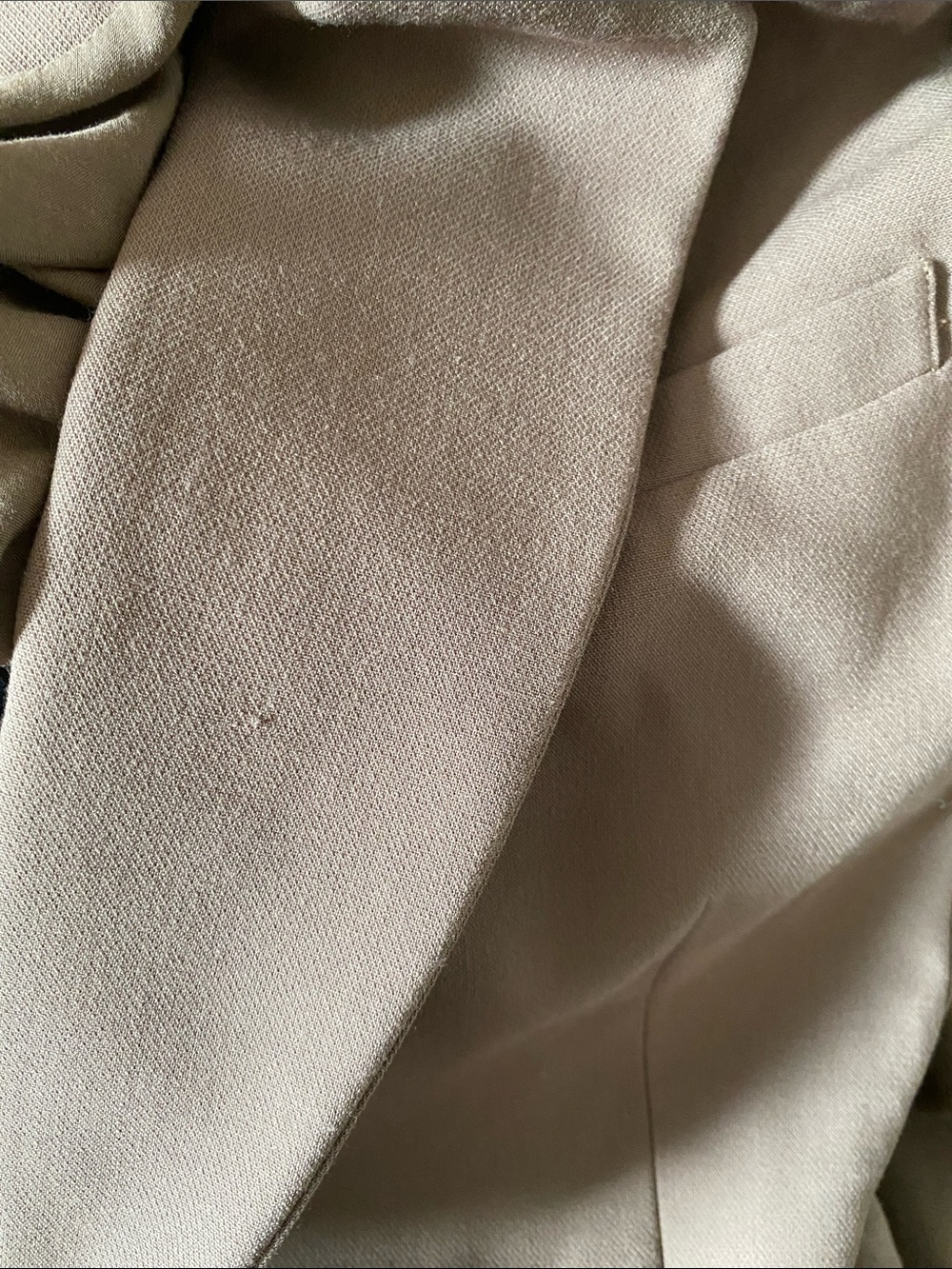 ANTHROPOLOGIE TAUPE TIE WAIST OPEN BACK BLAZER DRESS 8 - Picture 11 of 12